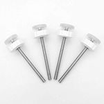 4 Pack Pressure Gates Threaded Spindle Rods M8 (8 mm), Baby Gates Accessory Screw Bolts Kit Fit for All Pressure Mounted Walk thru Gates (8mm 4 Pack)