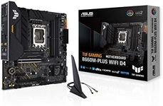 ASUS TUF Gaming B660M-PLUS WiFi D4 mATX Motherboard, Intel B660, LGA1700, DDR4, PCI 5.0, LAN Realtek 2.5Gb, WiFi 6, Realtek 7.1 Surround, 2xM.2, 4xSATA 6GB/s, USB 3.2 Gen 2x2, Armoury Crate, Black