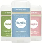 HUMBLE BRANDS Original Formula Aluminum-free Deodorant. Long Lasting Odor Control with Baking Soda and Essential Oils, Spring Awakening, 3-Pack