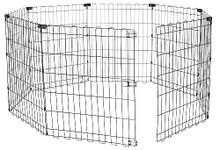 AmazonBasics Foldable Metal Pet Dog Exercise Fence Pen - 60 x 60 x 30 Inches