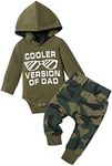 Baby Boy Clothes 0-3 Months Baby Boy Clothes Army Green Hoodie Romper Camouflage Pants 2 Piece Set Outfit Boy Gift
