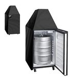 Kegerator Cover Waterproof Dust-proof Keg Beer Cooler Protection Cover Outdoor/Indoor 24.5 x 26.5 x 47 Inch