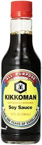 KIKKOMAN Soy Sauce - All Purpose Seasoning - Traditionally Brewed Soy Sauce No Preservatives Added, No Artificial Colors or Additives - 296 mL