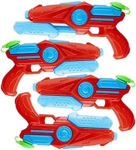 Pack of 4 Plastic Water Blaster Soaker Squirt Guns for Water Fighting Summer Pool Beach Toy for Kids