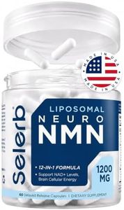 NMN Supplement Liposomal Neuro NMN with Resveratrol, TMG, Quercetin, CoQ10, Rhodiola, NAC, Astaxanthin & Magnesium NAD+ Precursor Supports Brain Cellular Energy & NAD+ Levels | 60 Delayed Release Caps