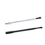 VCCGY Long Extendable Cigarette Holder for Women 1920s Costume Cosplay (Black&Silver, Cigarette Holder)