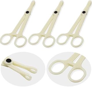 Piercing Clamps - Lyuxzad 25Pcs Piercing Forceps Septum Forceps Clamps Rounded Slotted Disposable Piercing Clamps for Ear Nose Lip Navel Tongue Septum Belly Piercing Kit Piercing Tools