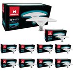 Havells T Shape NU Bulb 15W B22 Base|14% Wider Light Spread|100 Lumens per watt|Inbuilt 4.0KV Surge Protection| 320 degree Rotation for Multiple Applications (6500K,Cool day Light) - Pack of 10