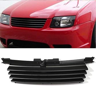 MYEEBOO Front Grill Bumper Grille For Volkswagen Jetta/Bora MK4 1999-2005 Horizontal Shape Matte Black