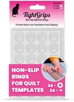 TightGrips Non-Slip Pads for Quilt Templates | Precision Grips for Quilting Supplies | Enhance Accuracy and Stability | Non-Slip Quilting Tools | Complete Set of 48-24 Large & 24 Small Grips