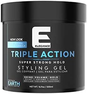 Elegance Triple Act Hair Gel "Earth" Blue 16.9oz/500ml
