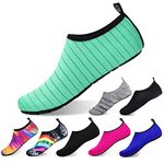 semai Water Shoes Quick-Dry Swimming Socks, Non-Slip Soft Beach Shoes Barefoot Water Sports Shoes Breathable Aqua Socks for Women Men Kids, Elastic Easy-fit Footwear for Beach Swimming Yoga Diving