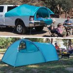 EighteenTek Truck Bed Tent - Portable Outdoor Tents for Camping - Waterproof PU2000mm Double Layer Pop Up Camper Shell Adjustable for 5.5-8 Ft Pickup Truck Bed