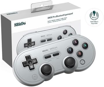 8Bitdo SN30 Pro Wireless Bluetooth Controller (Hall Effect Joystick Update) Compatible with Switch, Windows, PC, macOS, Android, Steam Deck & Raspberry Pi (Gray Edition)