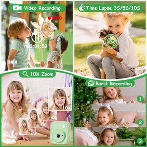 Hangrui Kids Instant Print Camera – Green