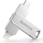 LESOGE MFi Certified 128GB USB C & 