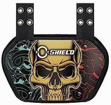 O Shield Power Skull Football Back Plate, Lower Back Pads for Football Players, Rear Protector, Universal Fit, Adult