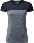 Berghaus Women's Voyager Short Sleeve Tech Tee Base Layer, Carbon Marl/Jet Black, 8