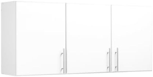 Prepac Elite 3-Door Wall Cabinet/Pantry Storage Cabinet | White, 54W x 24H x 12D | Versatile Garage Wall Cabinet by Prepac - WEW-5424