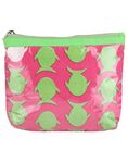 NEEDLECREST Women's Casual Pouch (Green & Pink Color)