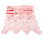 SaktopDeco 14 x 72 Inch Valentines Day Runner Pink Heart Table Runner Lace for Valentines Day Wedding Party Decorations