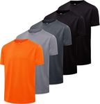 5 Pack: Boys Mesh Short Sleeve Shir
