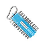 Bosch 2607002822 21 Piece Screwdriver Bit Set Blue (with Magnetic Bit Holder, Carabiner, Accessory for Electric Screwdrivers)