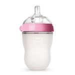 Comotomo Natural Feel Baby Bottle, Pink, 8 Ounces