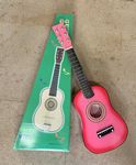 OLTAZ- Pink Wooden Guitar 23 Inch Classical Junior Acoustic Guitar for Kids, Children, Beginners