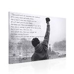 Hope Inspirational Canvas Print Motivational Quote Wall Art - Boxing Office & Gym Decor for Men Ready to Hang Framed Canvas Artwork For Walls- Inspirational Movie Quotes (30x20 Inch)