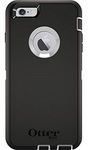 OtterBox Defender Case for iPhone 6 Plus/6S Plus (ONLY) with Holster/Clip - Bulk Packaging - Black / White