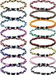 MTLEE Baseball Necklaces Bulk for Boys,3 Braided Rope Tornado Baseball Necklace, Assorted Colors Braided Baseball Rope Necklace for Teenager Baseball Sports Team, 18 Inches, silica gel and nylon,