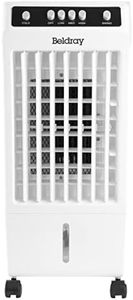 Beldray EH3674 Evaporative Air Cooler - 6L, Portable Air Conditioner, Air Purifier, 3 Speeds, Swing Function, 2 Ice Packs Included For Cool Air Flow, Dual Fill Water Tank, Carry Handles, 360 ° Wheels