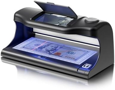 Aneken AL-18 Counterfeit Bill Detector with Dual LED UV Light, Counterfeit Money Detector Machine with 10x Magnifying, Bill & Money Checker Machine, 6 Detection Modes for IDs, Cards & All Currency