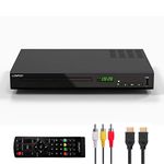 LP-100 Blu-ray Disc Player, HD 1080P Players with USB Input, HDMI/AV/Coaxial Output for TV, Supports All DVDs and Region A / 1 Blue Ray Disc, Built-in PAL NTSC System, includes HDMI and AV Cable