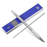 Full Metal Mechanical Pencil 2.0 mm Mechanical Lead Holder Clutch Pencil Artist Mechanical Pencils for Drawing, Sketching, Architecture Drafting