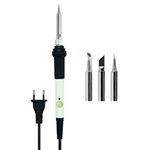 PagKis Variable Temprature 60 W Soldering Iron with 900M-T-K, 900M-T-4C Shape and Pointed Soldering Tips - With Power Indicator Light