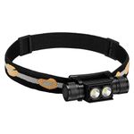 weneasker Head Torch Rechargeable, H25S LED Headtorch Super Bright Headlamp 1200 Lumen with 7 Mode, IPX6 Waterproof Headlight for Working, Hiking, Fishing, Camping