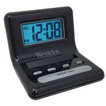 Westclox Black NYL47538 LCD Digital Bedside Alarm Clock