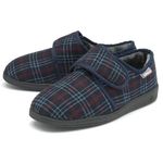 DUNLOP Mens Touch Fastening Full Slipper MTO - Navy - UK 8