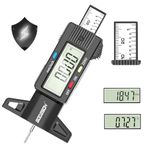 GODESON Digital Tyre Tread Depth Gauge UK,0-25.4 Mm Inch Tyres Gauge Power Saving Mode with Large LCD Display and Tire Measuring Tool for Cars,Trucks,Moto