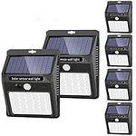 Solar Lights Outdoor, SEZAC [6Pack/3 Working Mode], Solar Security Lights Wireless Waterproof Outdoor Lights Solar Motion Sensor Lights for Garden Fence Patio Garage (42LED)