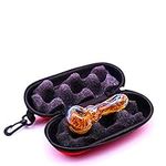 Aoheuo Glass Smoking Pipe Manufacture Hand-Blown Spoon Pipe 4 Inch Gift wrap Glass tubeglass Tube (A)