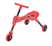 Scuttlebug 3-Wheel Foldable Ride-On Tricycle for 1-3 Year Old, Beetle Trike, Antennae Handlebar, Develop Your Toddler’s Balance and Motor Skills, No Surface Scratches, Red, Black, W33cmxD60cmxH43cm