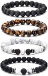 RANKEEF Tiger Eye Bracelet For Men 