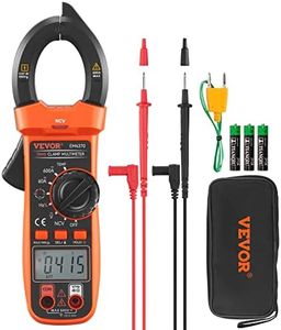 VEVOR Digital Clamp Meter T-RMS, 6000 Counts, 600A Clamp Multimeter Tester, Measures Current Voltage Resistance Diodes Continuity Data Retention, with NCV for Home Appliance, Railway Industry Maintena
