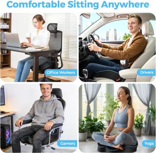 POOTACK Memory Foam Seat Cushion – Ergonomic Comfort Support