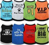 8 Pieces Dog Shirts Boy Funny Print