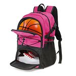 WOLT | Basketball Backpack Large Sports Bag with Separate Ball holder & Shoes compartment, Best for Basketball, Soccer, Gym