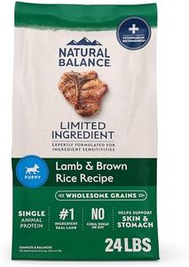 Natural Balance Limited Ingredient Puppy Dry Dog Food with Healthy Grains, Lamb & Brown Rice Recipe, 24 Pound (Pack of 1)